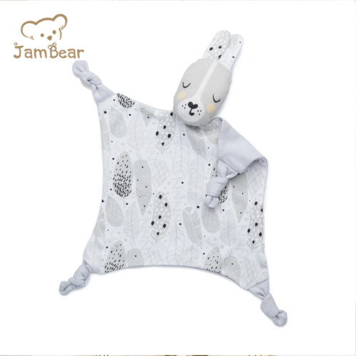 JamBear Organic Cotton Baby Comforter Baby plush Comfort blanket Soft Baby Comfort towel Soft Toy Stuffed Animal Plush