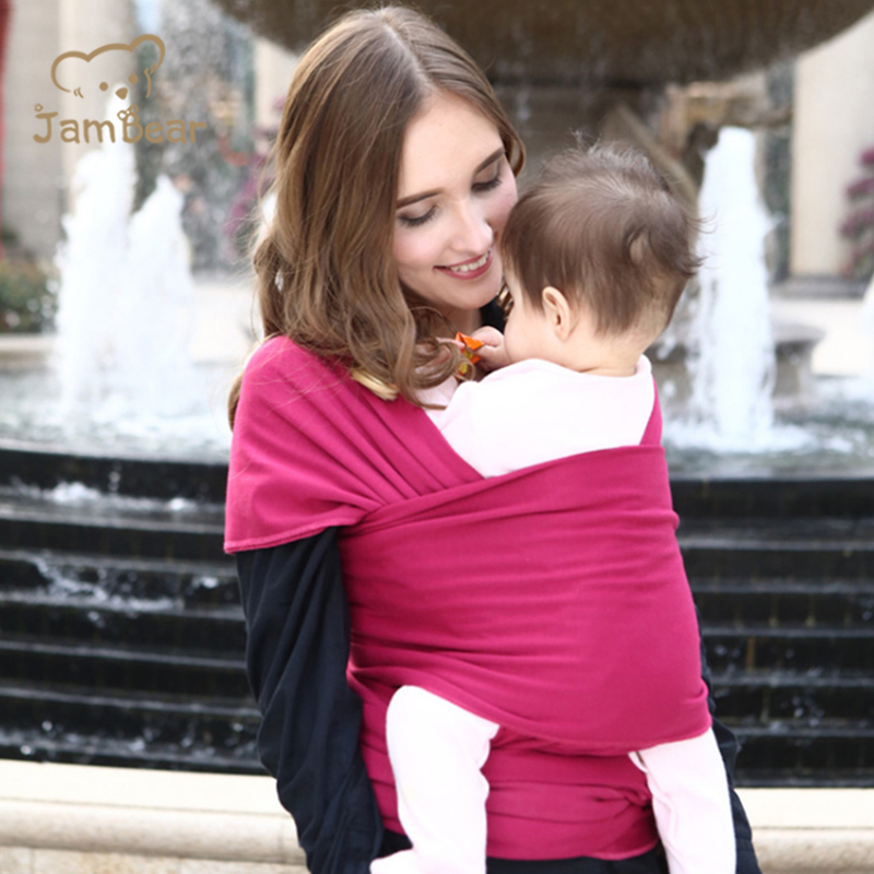 Jambear Organic baby sling carrier Organic Baby Clothes organic Bamboo newborn wrap sling Eco-friendly baby carrier