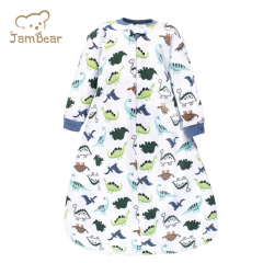 Jambear Natural long sleeve baby sleep suit Organic cotton jersey baby sleep sack Newborn Printed Sleeping Bag baby sleep sack