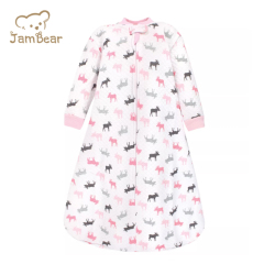 Jambear Natural long sleeve baby sleep suit Organic cotton jersey baby sleep sack Newborn Printed Sleeping Bag baby sleep sack