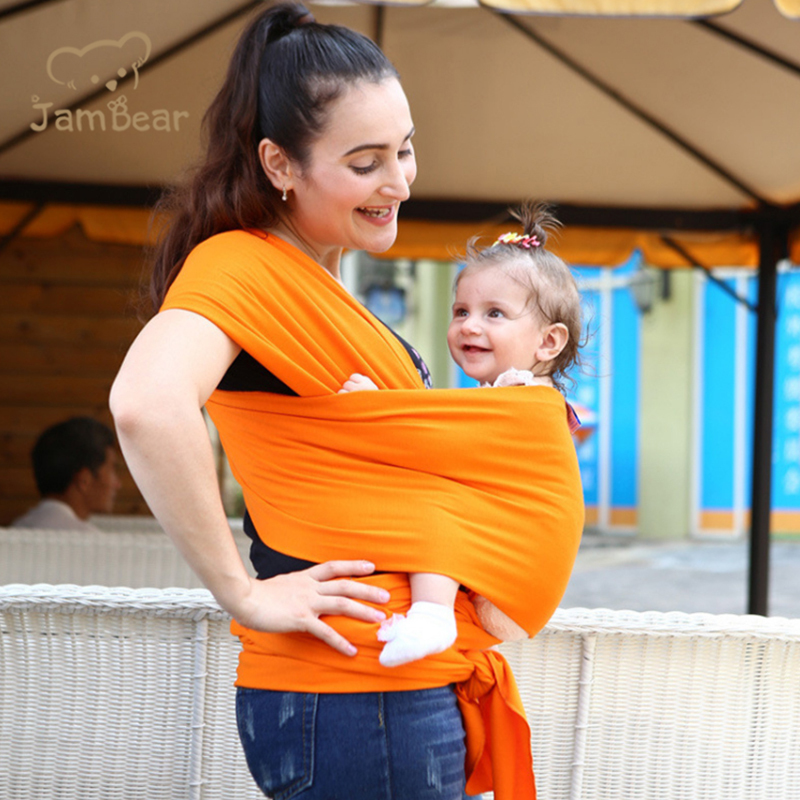 Jambear Organic baby sling carrier Organic Baby Clothes organic Bamboo newborn wrap sling Eco-friendly baby carrier
