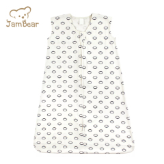 Jambear Natural sleeveless baby sleep suit Organic cotton jersey baby sleep sack Newborn Printed Sleeping summer Bag baby sleep sack