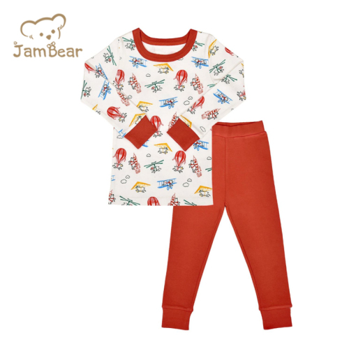 JamBear Organic toddler christmas pajamas bamboo christmas pajamas for kids christmas pajamas children sleepwear baby jammies