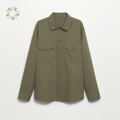 Sustainable overshirtshirt mens organic cotton shirts for men eco friendly casual long sleeve shirt