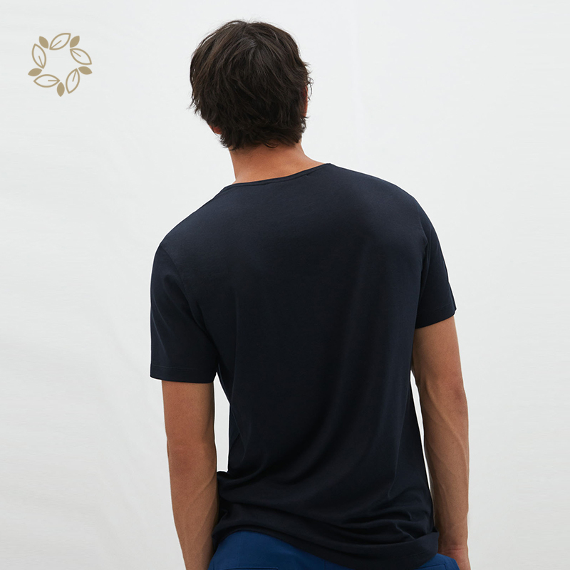 Short sleeve lyocell tshirt for men sustainableeco friendly men's t shirt Lyocell t shirt lyocell organic cotton tee