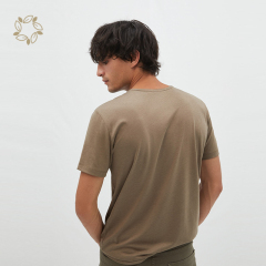 Short sleeve lyocell tshirt for men sustainableeco friendly men's t shirt Lyocell t shirt lyocell organic cotton tee