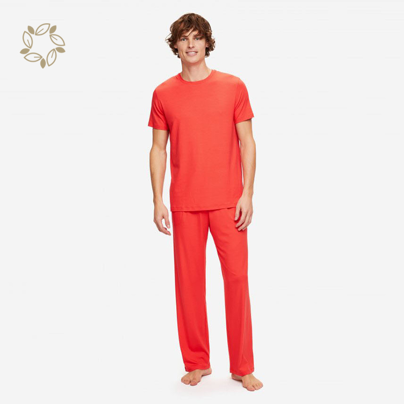 Sustainable modal t shirt short sleeve mens tees eco friendly modal soft tshirt custom t-shirt modal jersey men's t shirt