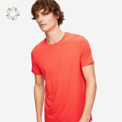 Sustainable modal t shirt short sleeve mens tees eco friendly modal soft tshirt custom t-shirt modal jersey men's t shirt