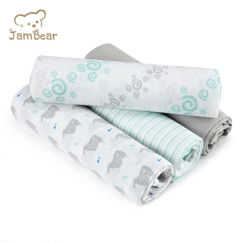 Sustainable baby swaddle wrap blanket eco friendly muslin swaddle blankets organic cotton baby muslin swaddle blanket