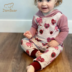 Jambear Organic Baby Sleeper cotton toddler zip infants onesie Zipper Long Sleeve baby hooded romper girl jumpsuit baby clothes