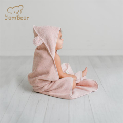 Organic Cotton Hooded Towel for Babies and Toddlers Sustainable Bath Towel Eco Friendly Baby Hooded Towel