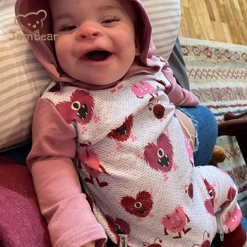 Jambear Organic Baby Sleeper cotton toddler zip infants onesie Zipper Long Sleeve baby hooded romper girl jumpsuit baby clothes