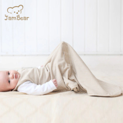 Jambear Organic sleeveless baby sleep sack sleeping bag with arms baby cotton jersey newborn sleep bag
