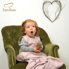 Jambear Organic sleeveless baby sleep sack sleeping bag with arms baby cotton jersey newborn sleep bag
