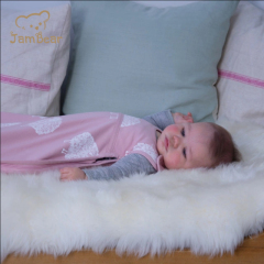 Jambear Organicbaby vest sleeping bag sleeveless baby sleep sack cotton newborn zip up sleep bag