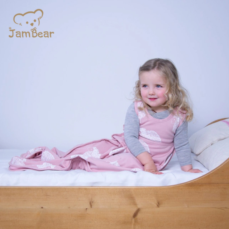 Jambear Organicbaby vest sleeping bag sleeveless baby sleep sack cotton newborn zip up sleep bag