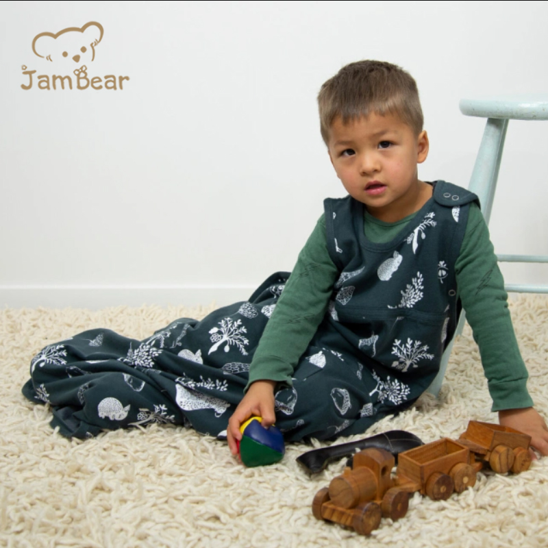 Jambear Organic baby vest sleeping bag cotton newborn zip up Sleep