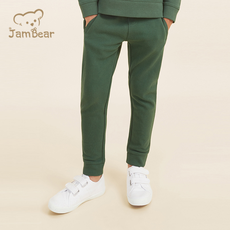 Sustainable children sweatshirt and jogger pant 100% organic cotton terry kids sweat and pant eco friendly kids jogger set