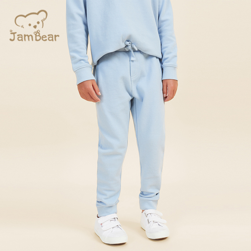 Sustainable children sweatshirt and jogger pant 100% organic cotton terry kids sweat and pant eco friendly kids jogger set