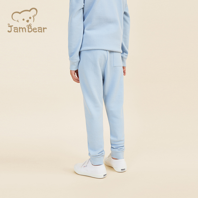 Sustainable children sweatshirt and jogger pant 100% organic cotton terry kids sweat and pant eco friendly kids jogger set
