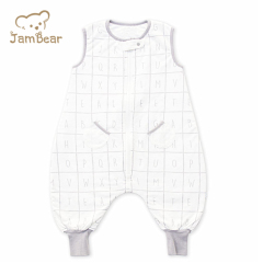 Jambear Organic cotton newborn sleep bag Baby sleep Bag With Feet baby sleeping bag with slit legging