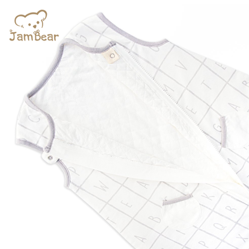 Jambear Organic cotton newborn sleep bag Baby sleep Bag With Feet baby sleeping bag with slit legging
