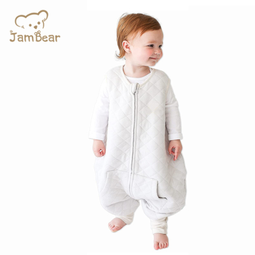 Jambear Organic cotton newborn sleep bag baby sleeping bag with slit legging organic cotton toddler sleeping bag with feet