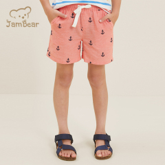 Organic linen kids shorts printed eco friendly children shorts sustainable summer children's shorts pants