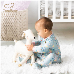 JamBear organic baby clothes magnetic toddle footie Modal Footie Romper Modal Magnetic Footie magnet baby onesie