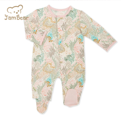 JamBear organic baby clothes magnetic toddle footie Modal Footie Romper Modal Magnetic Footie magnet baby onesie