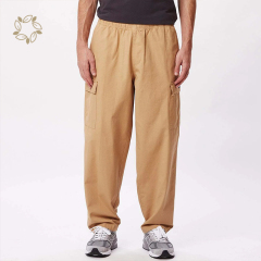 100% Organic cotton cargo pants men sustainable custom cargo pants eco friendly custom cargo pants