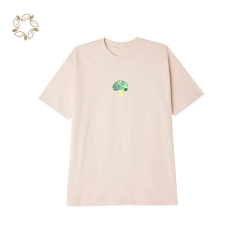 Sustainable printed t-shirts for men 100% organic cotton t shirt for men eco friendly men t shirt short sleeve