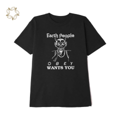 100% Orgnaic cotton heavyweight box fit t-shirt sustainable men t-shirt printed eco friendly t-shirt for men short sleeve