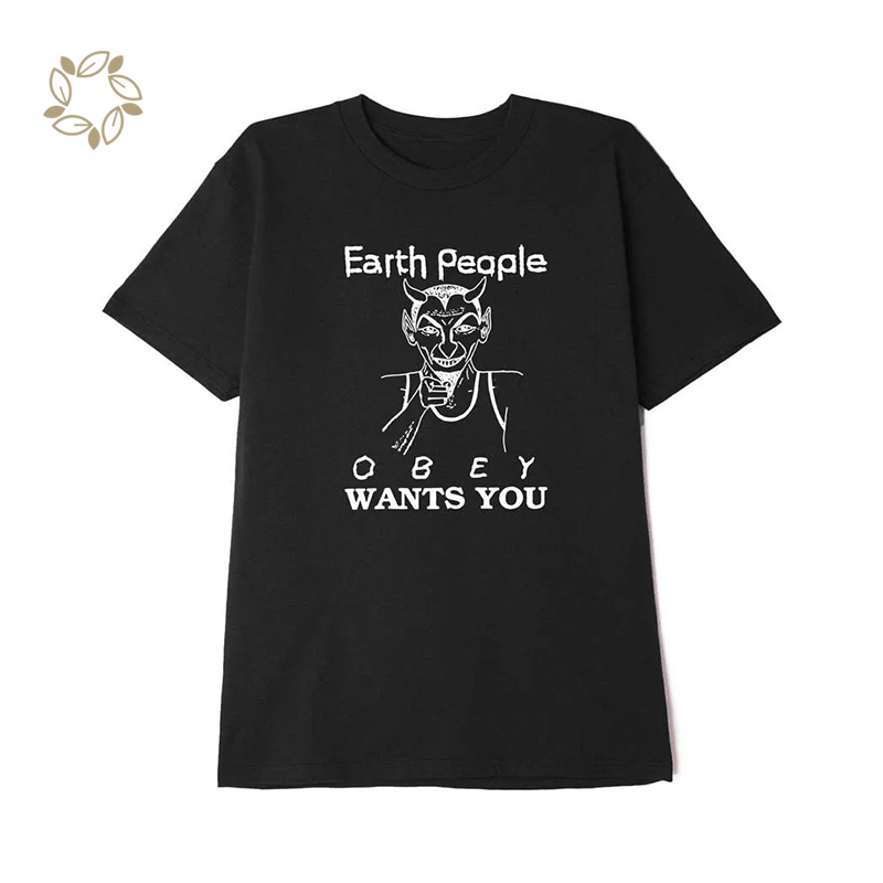 100% Orgnaic cotton heavyweight box fit t-shirt sustainable men t-shirt printed eco friendly t-shirt for men short sleeve