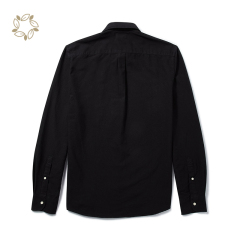 Long sleeve shirts for men sustainable mens oxford shirts eco friendly camisas organic cotton men's shirts