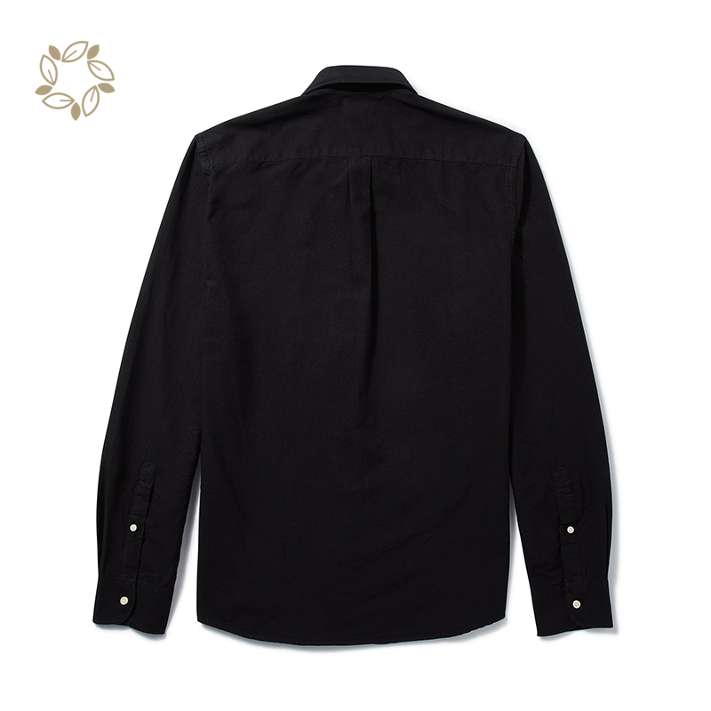 Long sleeve shirts for men sustainable mens oxford shirts eco friendly camisas organic cotton men's shirts