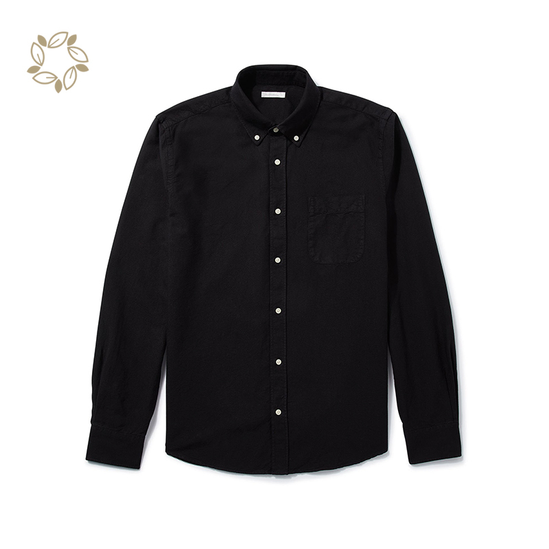 Long sleeve shirts for men sustainable mens oxford shirts eco friendly camisas organic cotton men's shirts