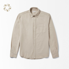 Long sleeve shirts for men sustainable mens oxford shirts eco friendly camisas organic cotton men's shirts
