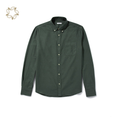 Long sleeve shirts for men sustainable mens oxford shirts eco friendly camisas organic cotton men's shirts
