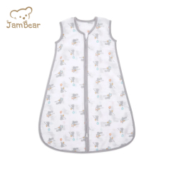 Jambear Baby Muslin Sleeping Bag muslin sleep sack two way Zipper Organic cotton baby sleep sack