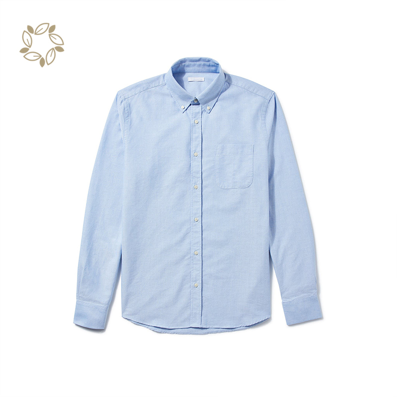 Organic Cotton oxford shirt sustainable shirts for men long sleeve men's shirts eco friendly camisas