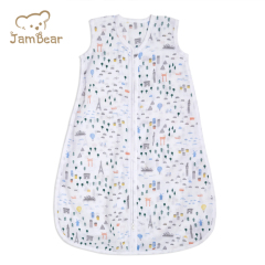 Jambear Organic cotton baby sleep sack Baby Muslin Sleeping Bag Eco-friendly muslin sleep sack
