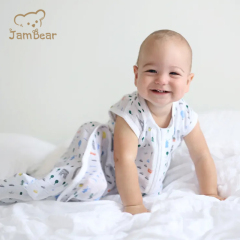 Jambear Organic cotton baby sleep sack Baby Muslin Sleeping Bag Eco-friendly muslin sleep sack
