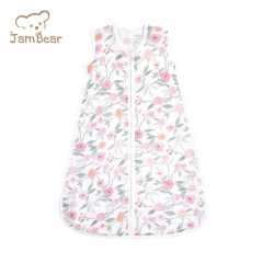 Jambear Baby Muslin Sleeping Bag muslin sleep sack two way Zipper Organic cotton baby sleep sack