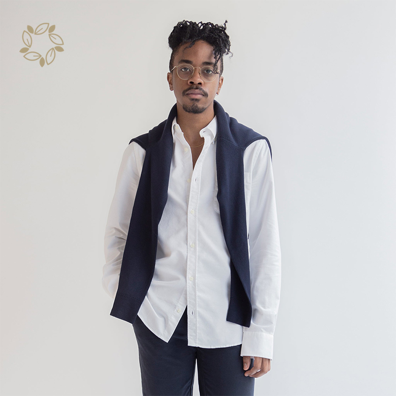 Organic Cotton oxford shirt sustainable shirts for men long sleeve men's shirts eco friendly camisas