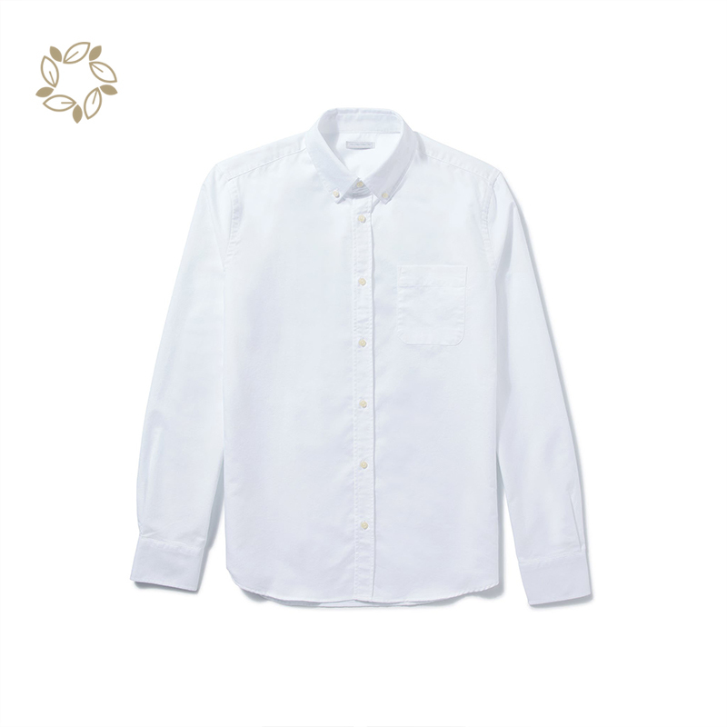 Organic Cotton oxford shirt sustainable shirts for men long sleeve men's shirts eco friendly camisas