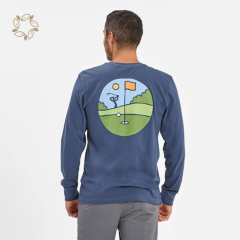 Printed t-shirts for men organic cotton custom t shirt printing sustainable t-shirt men eco friendly men tees long sleeve
