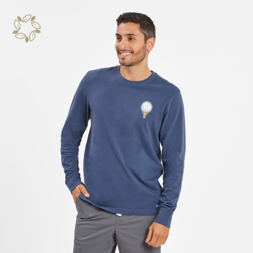 Printed t-shirts for men organic cotton custom t shirt printing sustainable t-shirt men eco friendly men tees long sleeve