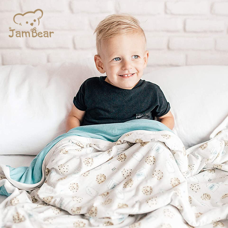 JamBear Eco-friendly bamboo baby blanket Organic baby clothes Knit Baby bamboo Quilt Bedding Blankets