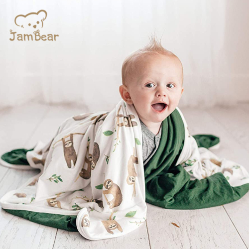 JamBear Eco-friendly bamboo baby blanket Newborn double sided blankets Organic baby clothes Knit Baby bamboo Quilt